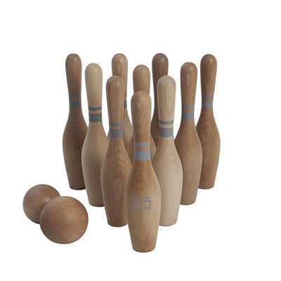 Wooden Story Bowling Set 10pcs - Natural