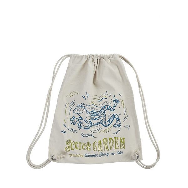 Wooden Story Sack/BackPack - Secret Garden Frog