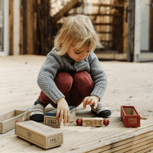 Wooden Story Twist the Blocks - Secret Garden - Natural