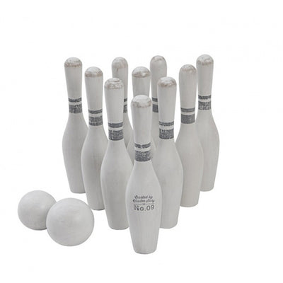 Wooden Story Bowling Set 10pcs - Vintage