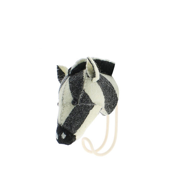 Fiona Walker Animal Head Hook – Zebra