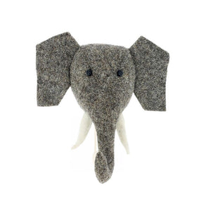 Fiona Walker Elephant Animal Head Hook - Trunk Up